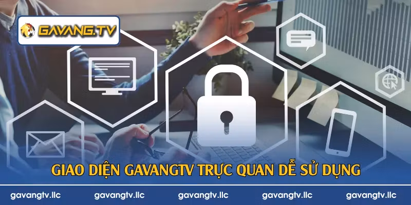 Giao diện GavangTV trực quan dễ sử dụng