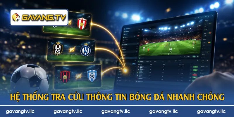 Hệ thống tra cứu thông tin bóng đá nhanh chóng