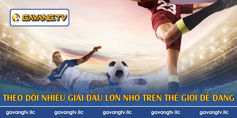 Theo dõi nhiều giải đấu lớn nhỏ trên thế giới dễ dàng